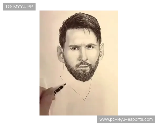 以梅西素描画像展现绿茵球王传奇人生与永恒足球梦想